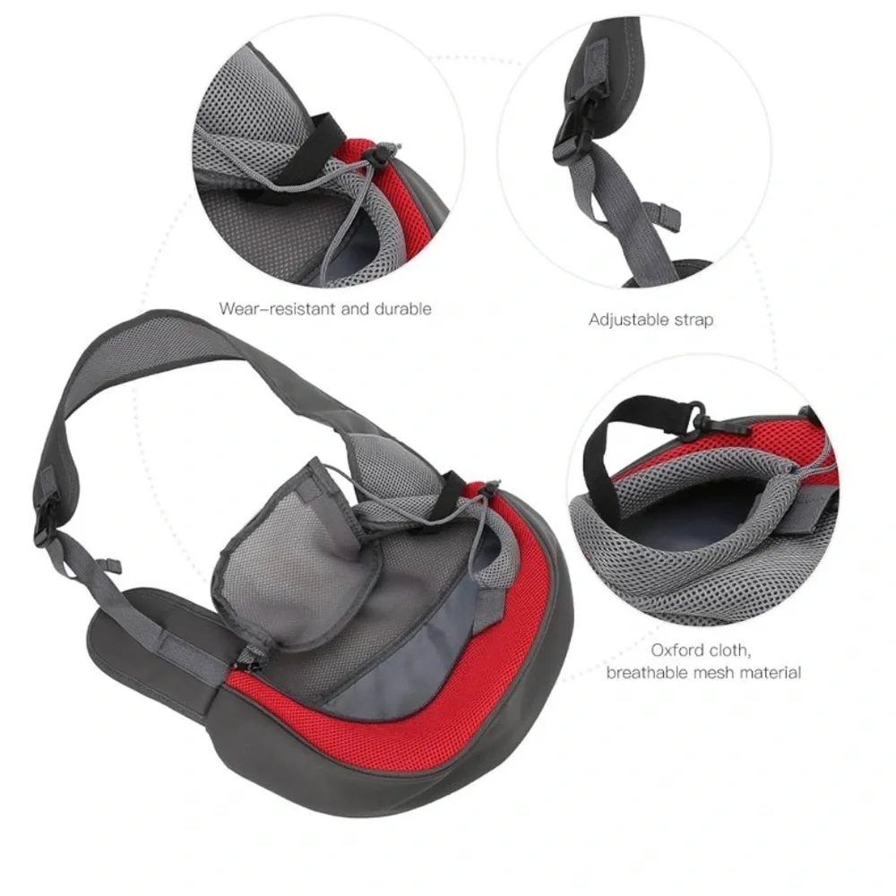 Pet Dog Sling Carrier Bag for Small Dogs Puppy Cat Sling Backpack - Brand New